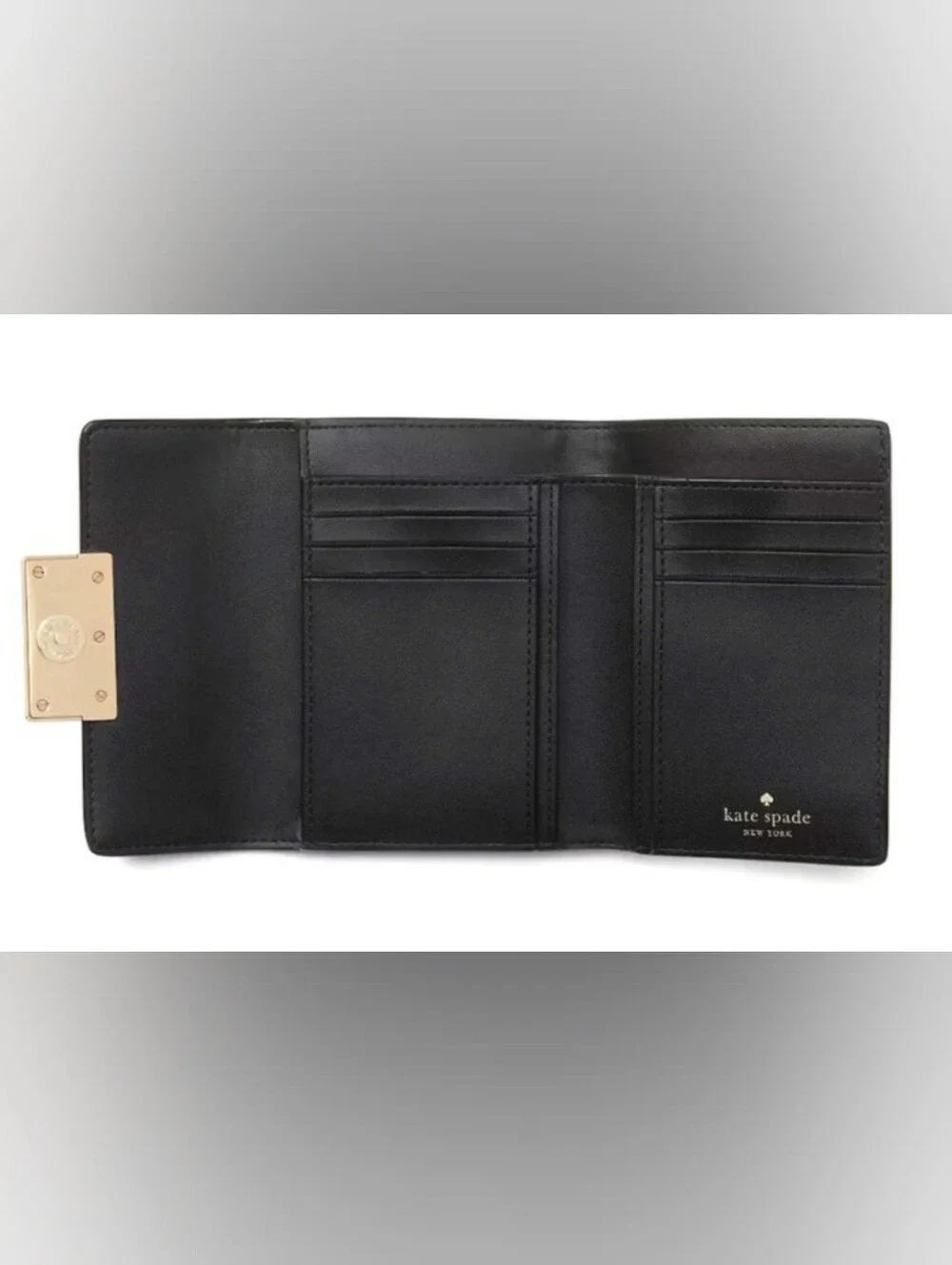 Set Kate Spade ♠️ Black Reegan Small Top Handle Crossbody & Medium Flap Wallet